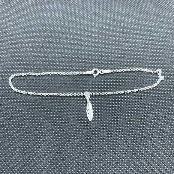SS feather anklet - Picture 2 of 4